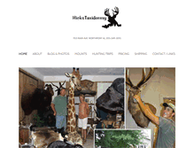 Tablet Screenshot of hickstaxidermy.com